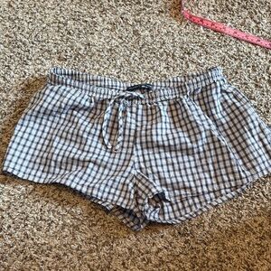 Brandy Melville OS Tie Waist Plaid Cotton shorts NWT B1015